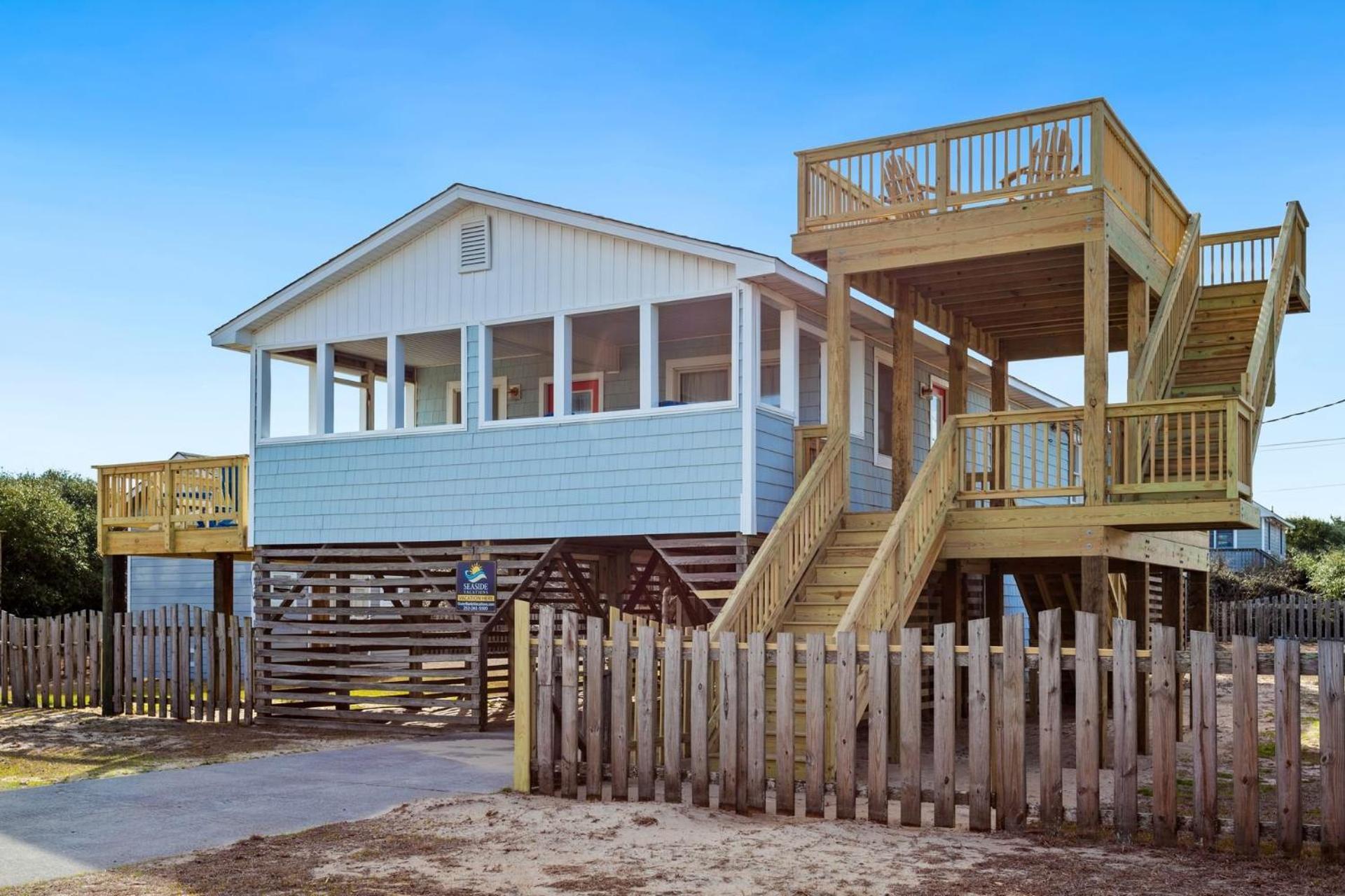 4011 The Dogs House 2 Min Walk To Beach คิตตีฮอว์ก ภายนอก รูปภาพ